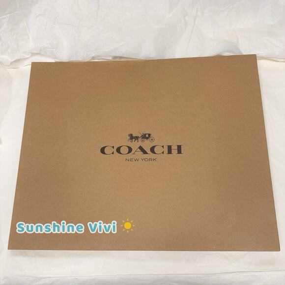 NEW Coach Brown Paper Gift XL Box 19. 5x 15.5x 5. 5 inches（no bag） - Picture 1 of 4
